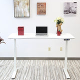 Motionwise SDD60W Electric Standing Desk, 30?x60" Manager Series, White