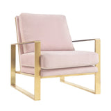 Mott Blush Velvet Chair