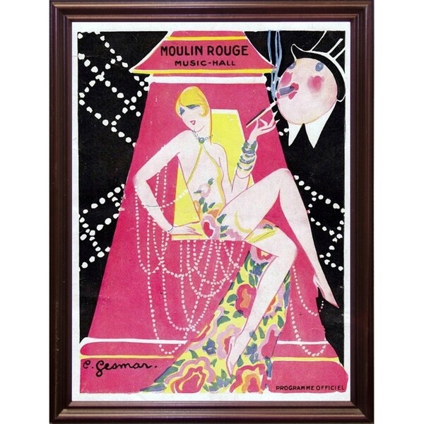 Moulin Rouge Music Hall-VINAPP115392 Print 11"x8" by Vintage Apple Collection