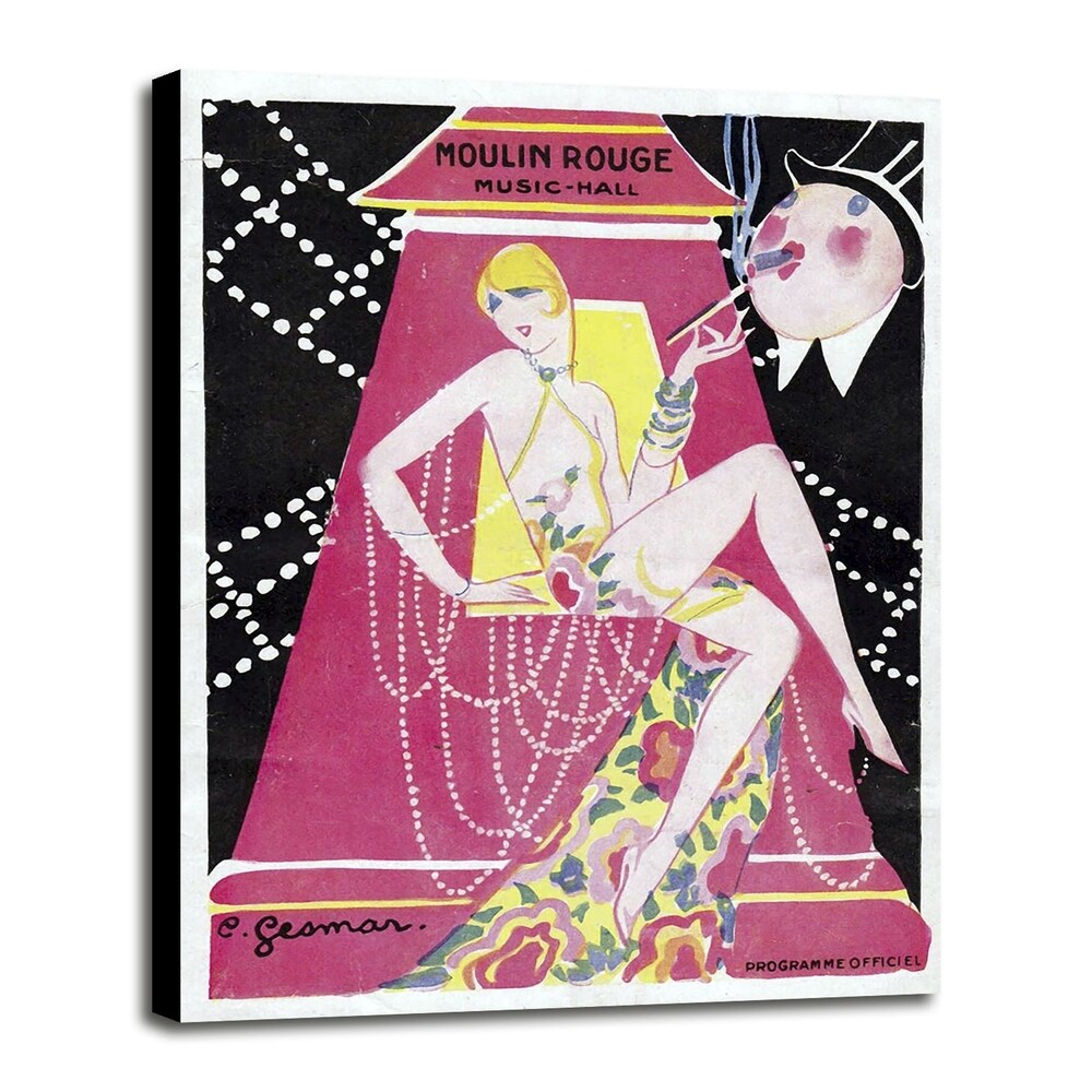 Moulin Rouge Music Hall-VINAPP115392 Print 11"x8" by Vintage Apple Collection