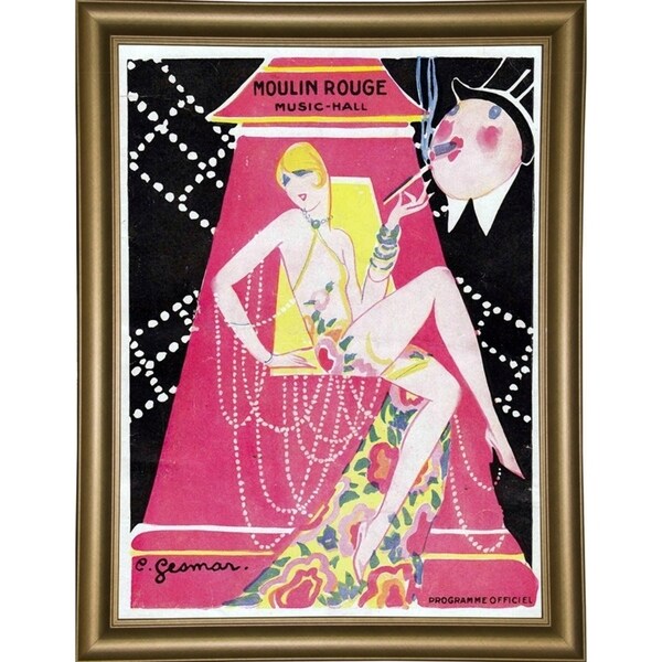 Moulin Rouge Music Hall-VINAPP115392 Print 11"x8" by Vintage Apple Collection