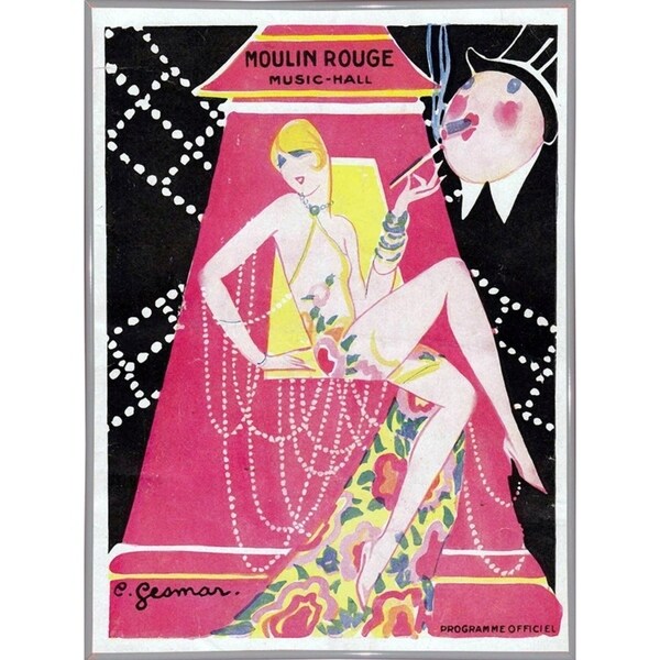 Moulin Rouge Music Hall-VINAPP115392 Print 11"x8" by Vintage Apple Collection