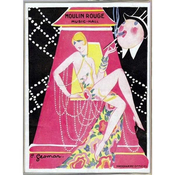 Moulin Rouge Music Hall-VINAPP115392 Print 11"x8" by Vintage Apple Collection