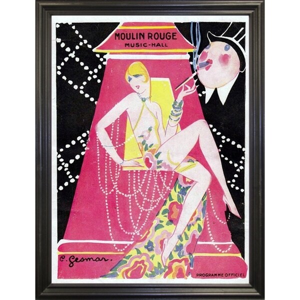 Moulin Rouge Music Hall-VINAPP115392 Print 11"x8" by Vintage Apple Collection