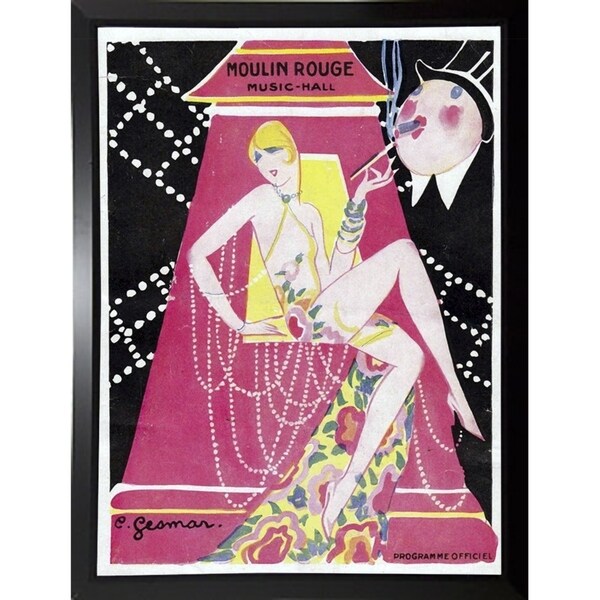 Moulin Rouge Music Hall-VINAPP115392 Print 11"x8" by Vintage Apple Collection