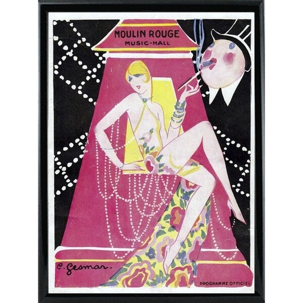 Moulin Rouge Music Hall-VINAPP115392 Print 11"x8" by Vintage Apple Collection