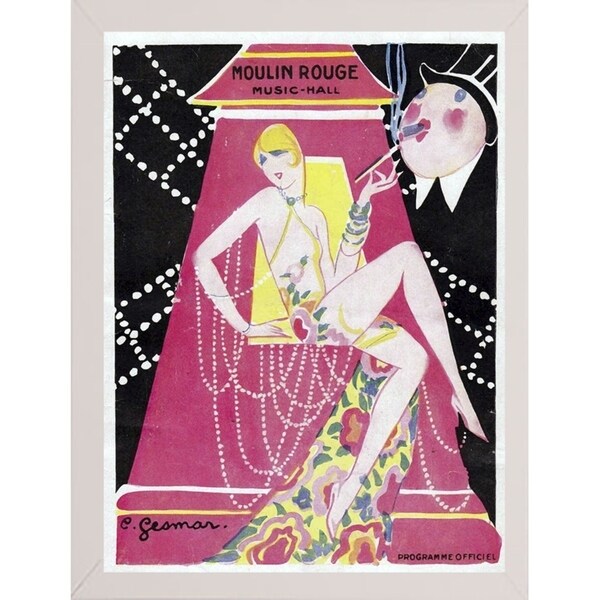 Moulin Rouge Music Hall-VINAPP115392 Print 11"x8" by Vintage Apple Collection