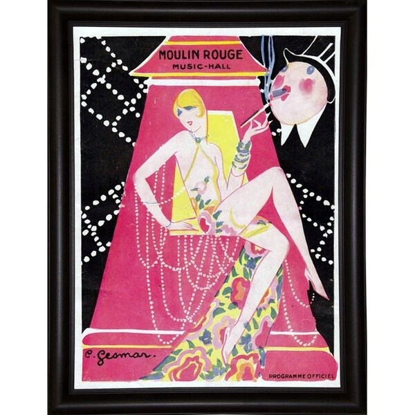 Moulin Rouge Music Hall-VINAPP115392 Print 11"x8" by Vintage Apple Collection