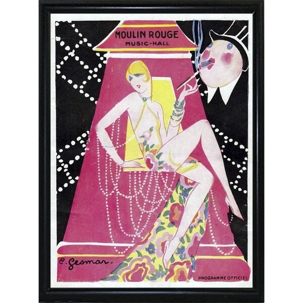 Moulin Rouge Music Hall-VINAPP115392 Print 11"x8" by Vintage Apple Collection