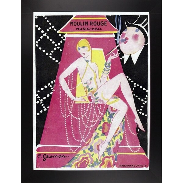 Moulin Rouge Music Hall-VINAPP115392 Print 11"x8" by Vintage Apple Collection