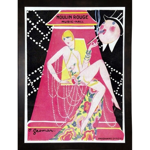 Moulin Rouge Music Hall-VINAPP115392 Print 11"x8" by Vintage Apple Collection