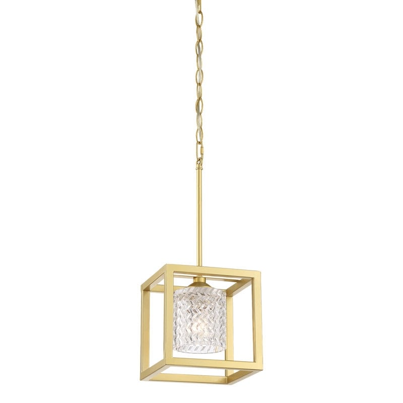 Moulins 1-light Modern Glam Crystal Geometric Kitchen Island Pendant Light