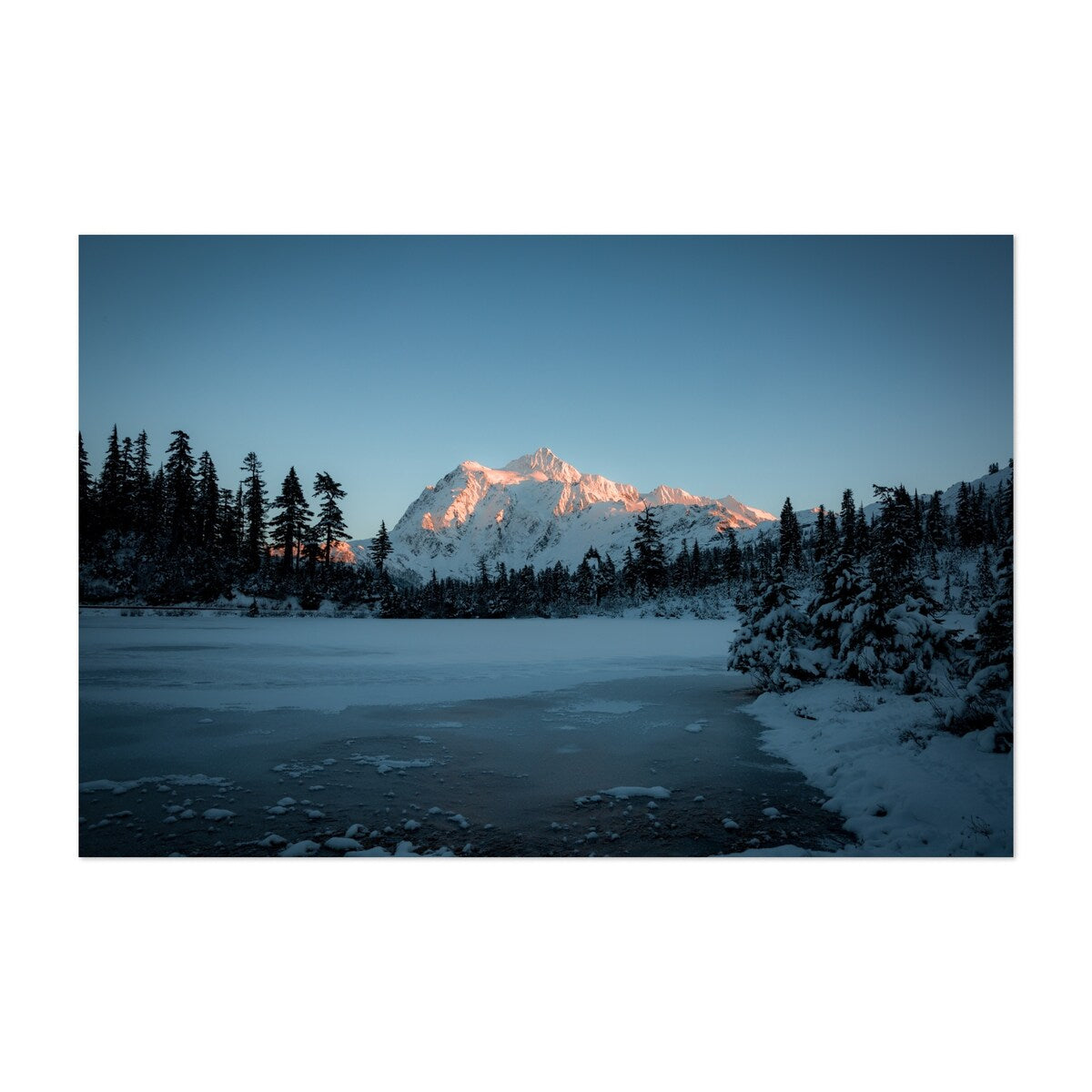 Mount Baker Ski Area Washington Everfreeze Mountains Art Print/Poster