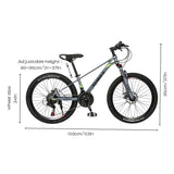 Mountain Bike 24-inch ,21-Speed ,Magnesium Alloy Frame,Whole Body Paint