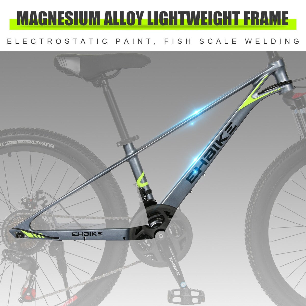 Mountain Bike 24-inch ,21-Speed ,Magnesium Alloy Frame,Whole Body Paint