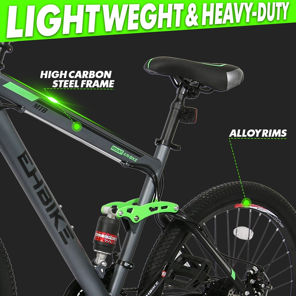 Mountain Bike, 26 Inch 21 Speed Road Bike For Adults Men And Women