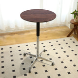 Standing Desk Adjustable Bar Pub Table with Castors - 27.50 x 27.50 x 42.90
