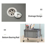 Movable Mop Rack Cleaning Tool Cart