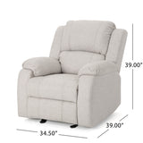 Mozelle Classic Fabric Gliding Recliner by Christopher Knight Home