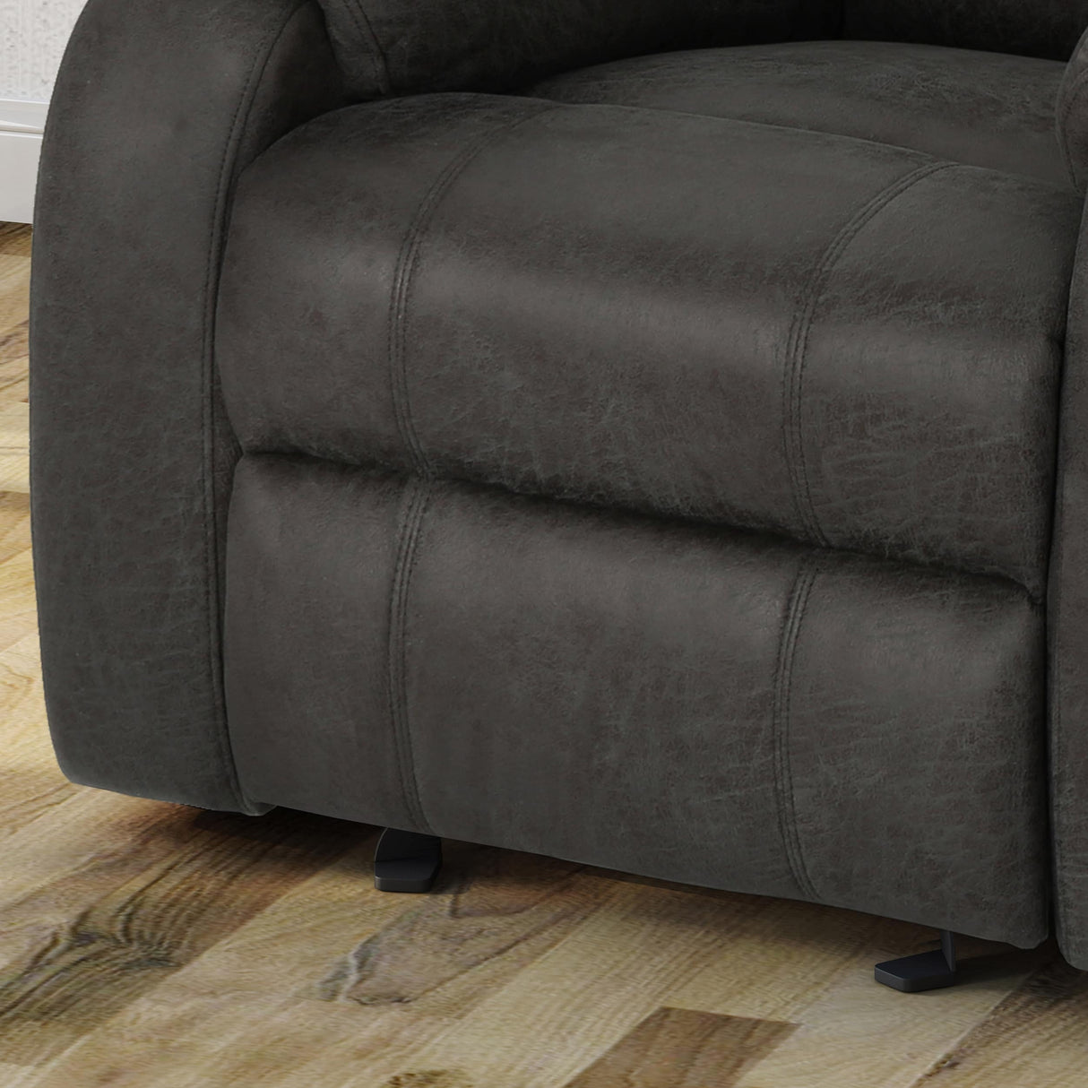 Mozelle Classic Fabric Gliding Recliner by Christopher Knight Home