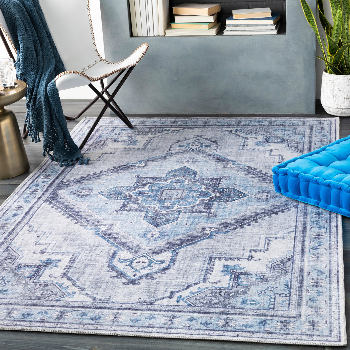 Mozelle Persian Medallion Area Rug