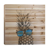 Mr. Pineapple II Print On Wood by Chelsea Victoria - Multi-Color