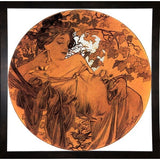 Mucha Autumn Medallion-VINAPP113788 Print 10"x10" by Vintage Apple Collection