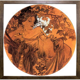 Mucha Autumn Medallion-VINAPP113788 Print 10"x10" by Vintage Apple Collection