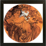 Mucha Autumn Medallion-VINAPP113788 Print 10"x10" by Vintage Apple Collection