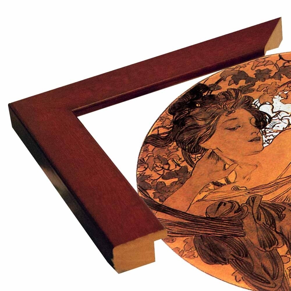 Mucha Autumn Medallion-VINAPP113788 Print 10"x10" by Vintage Apple Collection