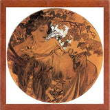 Mucha Autumn Medallion-VINAPP113788 Print 10"x10" by Vintage Apple Collection