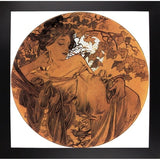Mucha Autumn Medallion-VINAPP113788 Print 10"x10" by Vintage Apple Collection