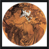 Mucha Autumn Medallion-VINAPP113788 Print 10"x10" by Vintage Apple Collection