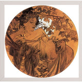 Mucha Autumn Medallion-VINAPP113788 Print 10"x10" by Vintage Apple Collection