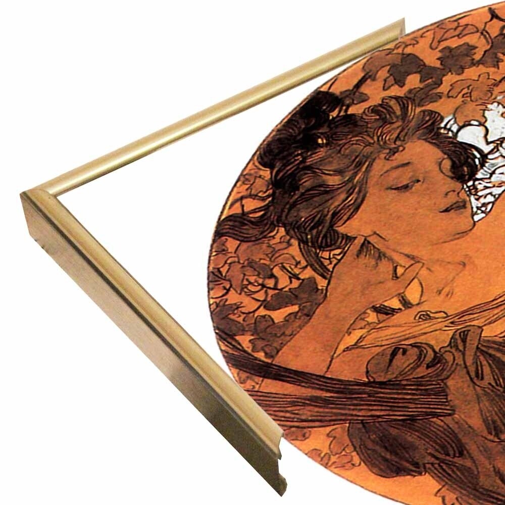 Mucha Autumn Medallion-VINAPP113788 Print 10"x10" by Vintage Apple Collection