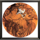 Mucha Autumn Medallion-VINAPP113788 Print 10"x10" by Vintage Apple Collection