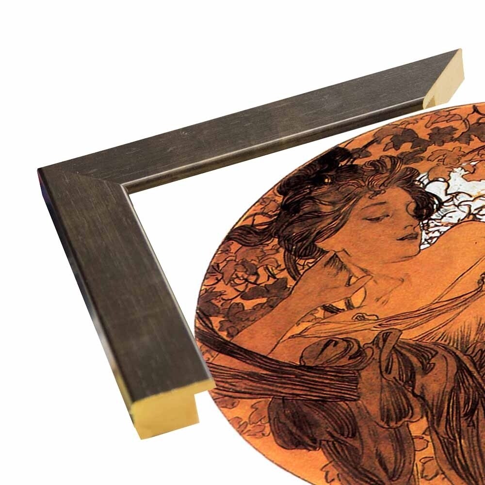 Mucha Autumn Medallion-VINAPP113788 Print 10"x10" by Vintage Apple Collection