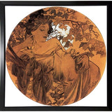 Mucha Autumn Medallion-VINAPP113788 Print 10"x10" by Vintage Apple Collection