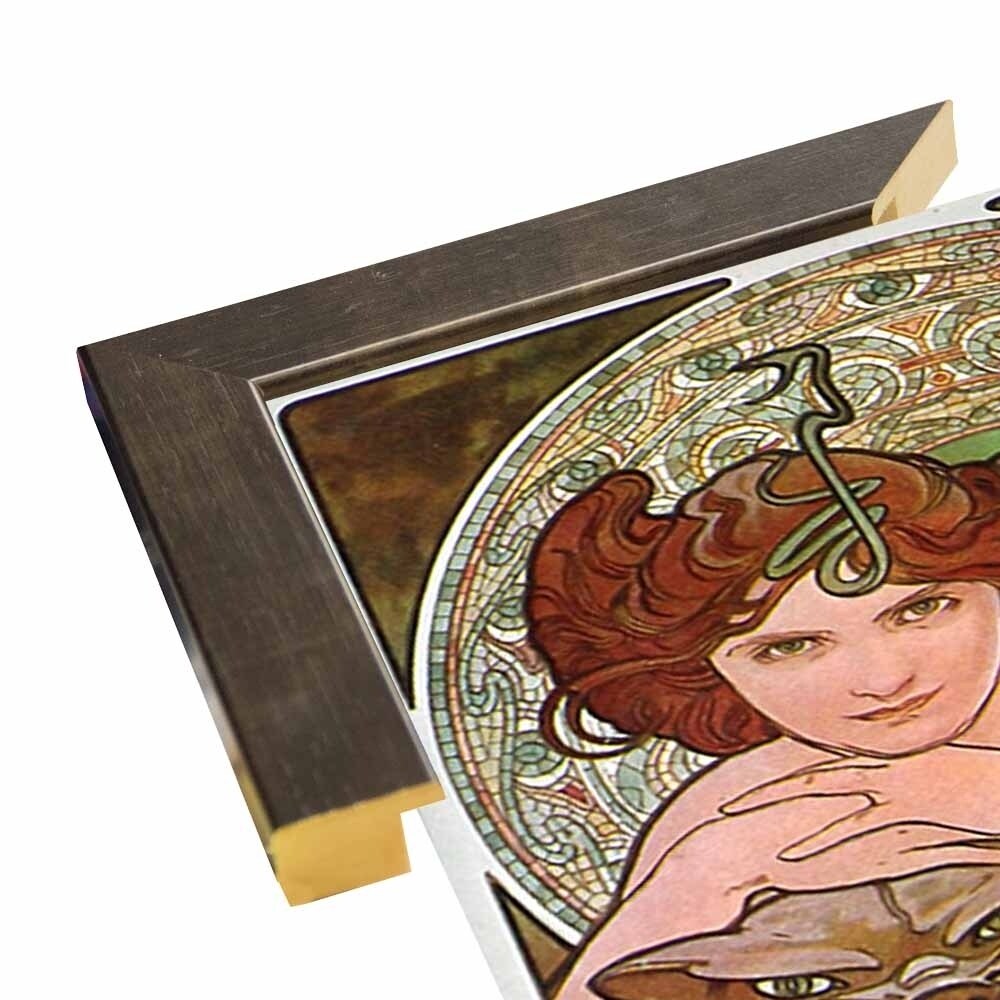 Mucha Emeraude-VINAPP113770 Print 20"x8.25" by Vintage Apple Collection