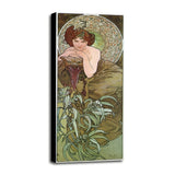 Mucha Emeraude-VINAPP113770 Print 20"x8.25" by Vintage Apple Collection