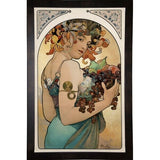 Mucha Fruit Panel-VINAPP113774 Print 24"x15.25" by Vintage Apple Collection