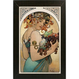 Mucha Fruit Panel-VINAPP113774 Print 24"x15.25" by Vintage Apple Collection