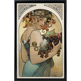 Mucha Fruit Panel-VINAPP113774 Print 24"x15.25" by Vintage Apple Collection