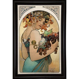 Mucha Fruit Panel-VINAPP113774 Print 24"x15.25" by Vintage Apple Collection