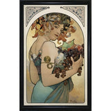 Mucha Fruit Panel-VINAPP113774 Print 24"x15.25" by Vintage Apple Collection