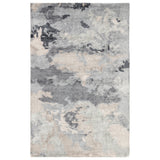 Mudra Handmade Abstract Gray/ Dark Blue Area Rug