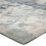 Mudra Handmade Abstract Gray/ Dark Blue Area Rug