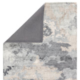Mudra Handmade Abstract Gray/ Dark Blue Area Rug