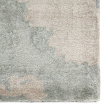 Mudra Handmade Abstract Gray/ Dark Blue Area Rug