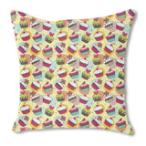Muffin Dreams Burlap Pillow Single Sided